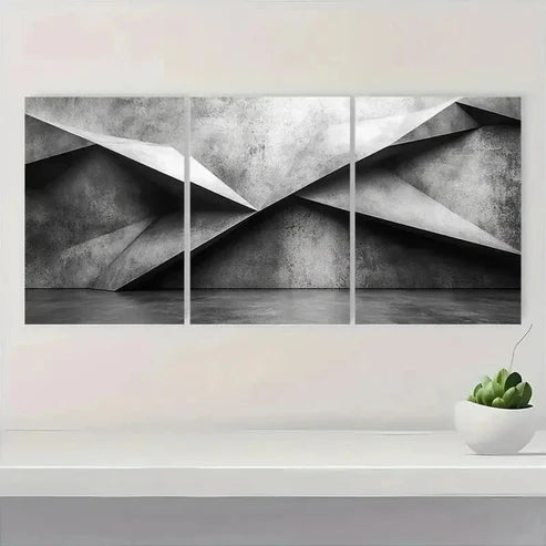 3pcs Elegant Black and White Design Wall Art Canvas Unframed - High Quality Print 100% Australian Made Wall Canvas