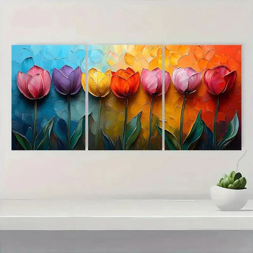 3pcs Spring Weddings & Modern Spaces TU Wall Art Set Canvas Unframed - High Quality Print 100% Australian Made Wall Canvas
