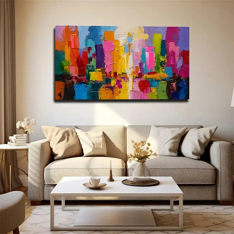 Adhesive Backing - Minimalist Wall Art Canvas Office Home Room Framed 120x60cm