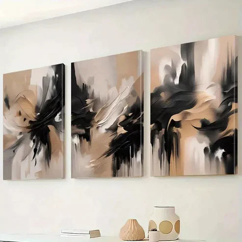 3pcs Abstract Canvas Wall Art Set Canvas Framed 60X90cm - High Quality Print 100% Australian Made Wall Canvas Ready to Hang