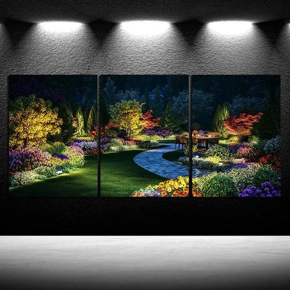 3pcs Botanical Garden Vivid Floral Metal Print Ready to Hang Art
