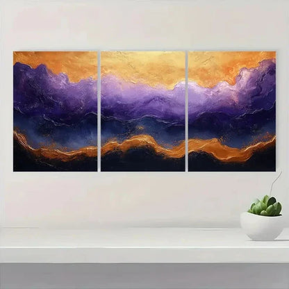 3pcs Luxury Modern Design for Couples GY Wall Art Set Canvas Unframed - High Quality Print 100% Australian Made Wall Canvas