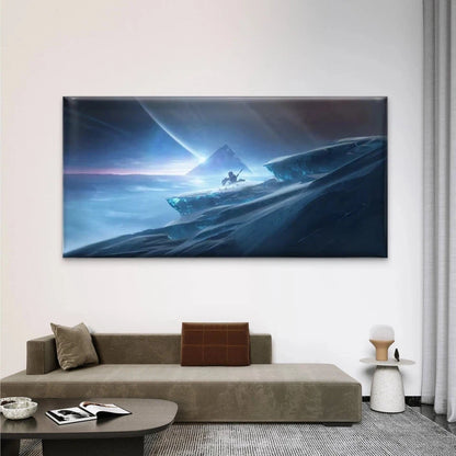 Ice Glaciers North Pole Wall Art Canvas Office Home Room Framed 120x60cm