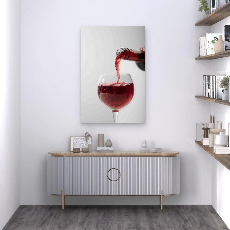 Wine Still Life 60x90cm Metal Print Ready to Hang