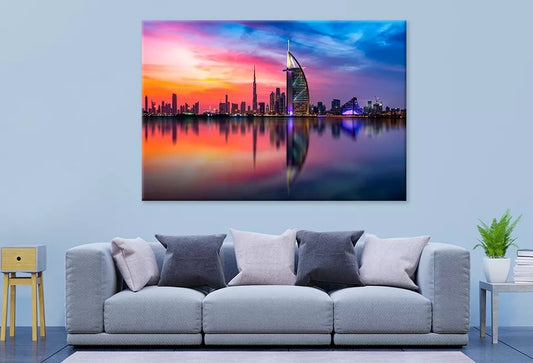 Dubai Skyline And Downtown Wall Art Decor 100% Australian Made