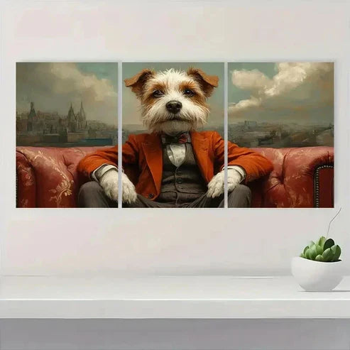 3pcs Gondolas and Colorful Buildings S Wall Art Set Canvas Unframed - High Quality Print 100% Australian Made Wall Canvas - Bella Home Decor