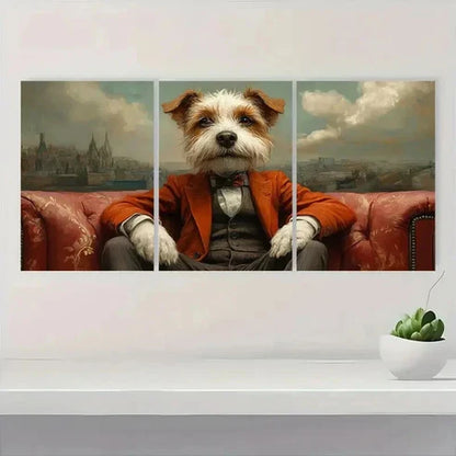 3pcs Gondolas and Colorful Buildings S Wall Art Set Canvas Unframed - High Quality Print 100% Australian Made Wall Canvas - Bella Home Decor