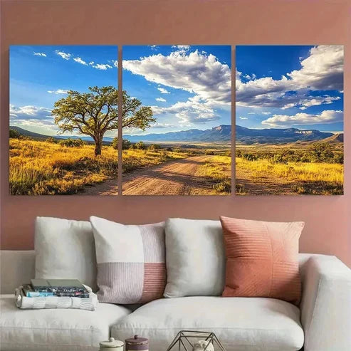 3pcs Minimalist Nature Abstract Perfect Wall Art Canvas Unframed - High Quality Print 100% Australian Made Wall Canvas
