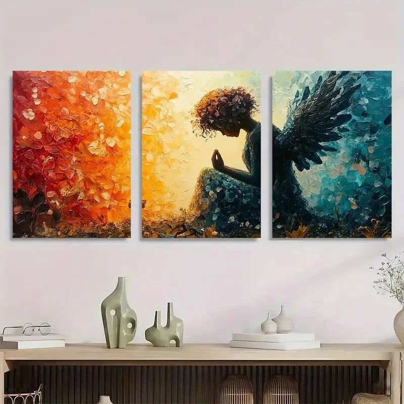 3pcs Vibrant Colors & Detailed Craftsman Perfect Wall Art Set Canvas Framed 40x60cm - High Quality Print 100% Australian Made Wall Canvas Ready to Hang