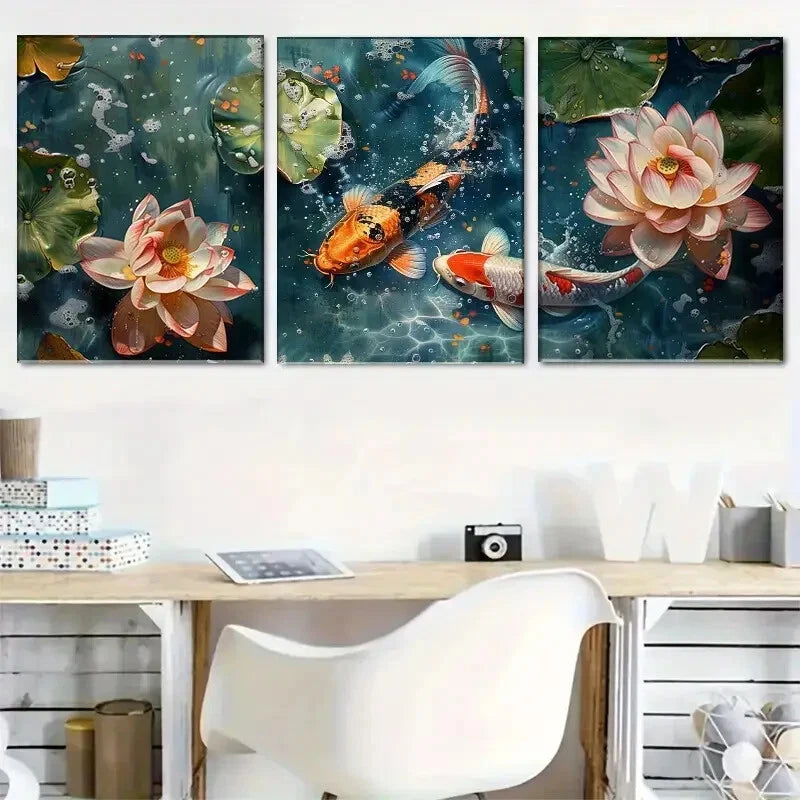 3pcs Abstract Purple Swirl Modern Fluid Perfect Wall Art Set Canvas Framed 40x60cm - High Quality Print 100% Australian Made Wall Canvas Ready to Hang