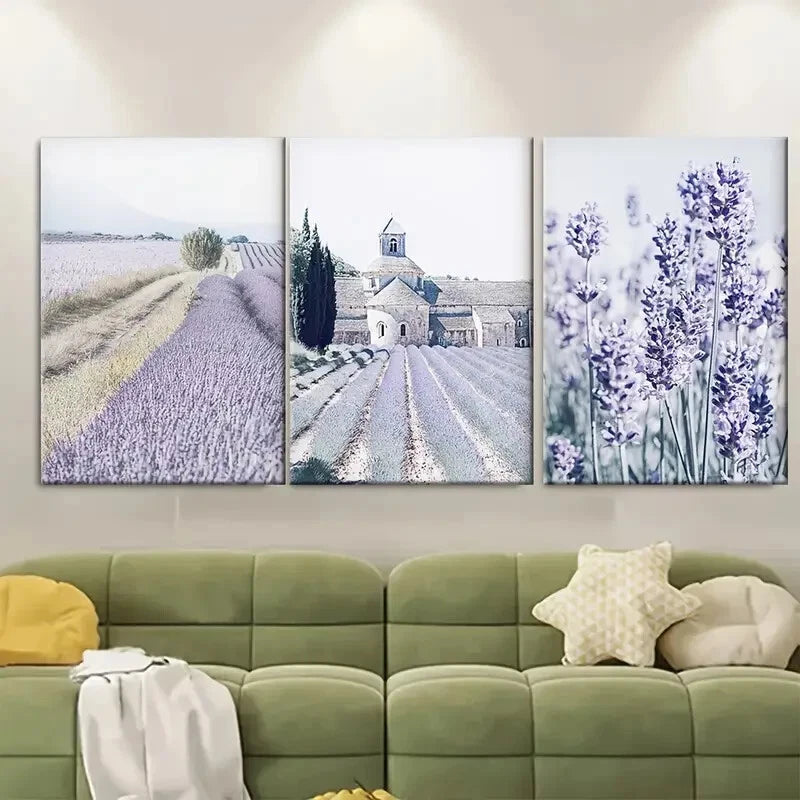 3pcs France Provence Gallery Cityscape Metal Print Ready to Hang Art