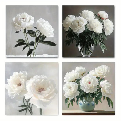 4pcsEssence FloralWall Art Canvas Framed