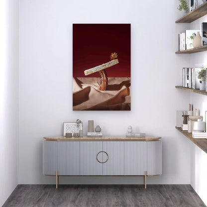 Beautiful Arrangement Spanish Food 60x90cm Metal Print Ready to Hang
