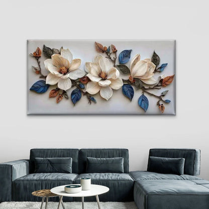 The Texture of Grace Flowers Wall Art Canvas Office Home Room Framed 120x60cm