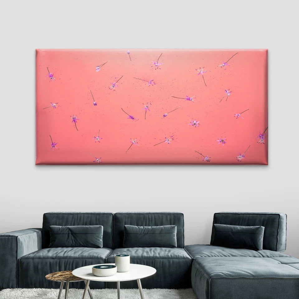 Flower With Psychedelic Wall Art Canvas Office Home Room Framed 120x60cm