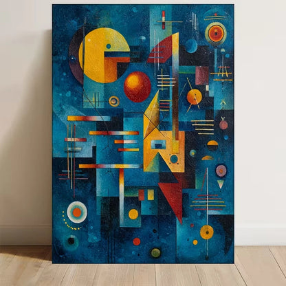 Kandinsky-Inspired Abstract Art 60x90cm Metal Print Ready to Hang