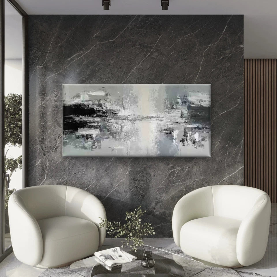 Featuring Abstract Expressionis Wall Art Canvas Office Home Room Framed 120x60cm