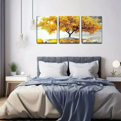 3pcs Elegant Breathtaking Nature Leaf Art Set Canvas Unframed - High Quality Print 100% Australian Made Wall Canvas