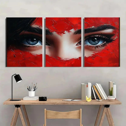 3pcs Abstract Beautiful Girl Décor Perfect Wall Art Set Canvas Framed 40x60cm - High Quality Print 100% Australian Made Wall Canvas Ready to Hang