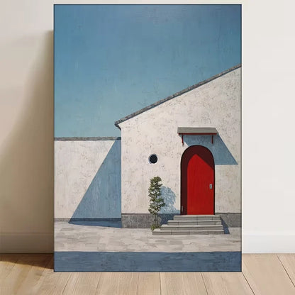 Taguchi Tomoki Japanese Architecture Metal Print Ready to Hang