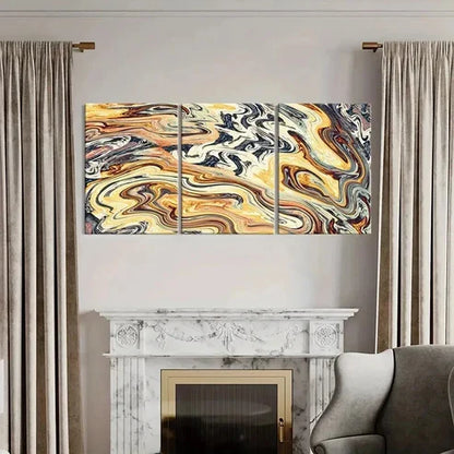 3pcs Abstract Art Distorted Aperture Wall Art Canvas Unframed - High Quality Print 100% Australian Made Wall Canvas
