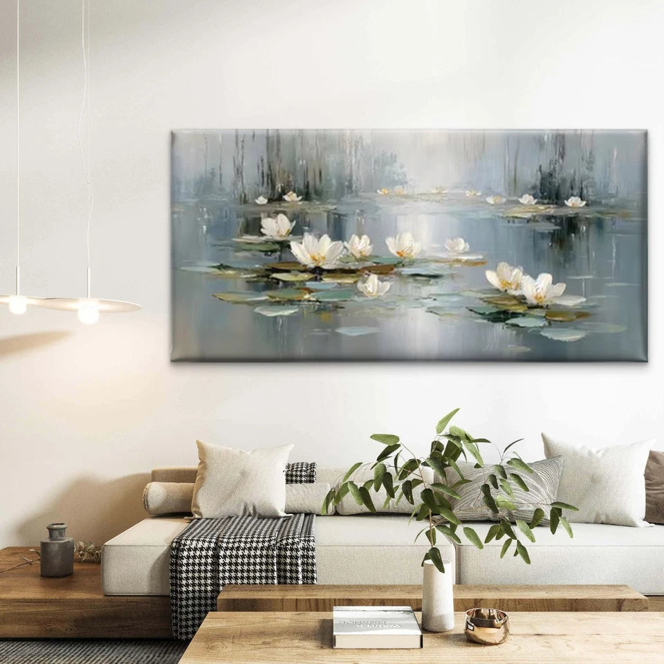 Minimalist Abstract Floral  Wall Art Canvas Office Home Room Framed 120x60cm