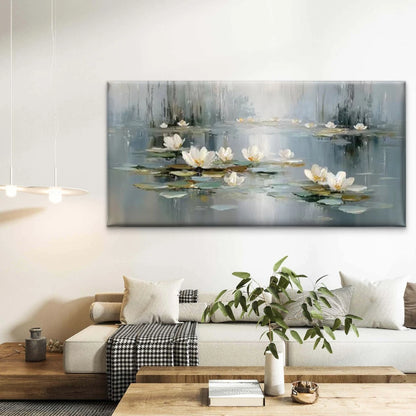 Minimalist Abstract Floral  Wall Art Canvas Office Home Room Framed 120x60cm