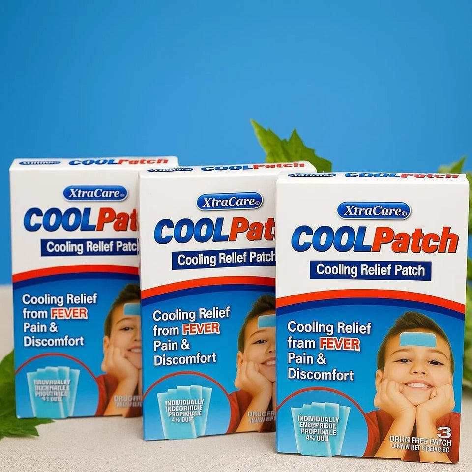 COOLPatch Cooling Relief Patches 9-Pack Fever, Pain & Discomfort Relief for Kids