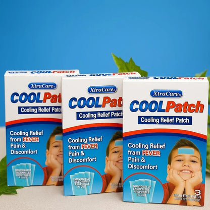 COOLPatch Cooling Relief Patches 9-Pack Fever, Pain & Discomfort Relief for Kids