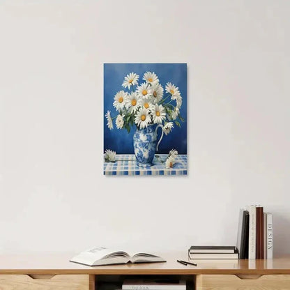 Beautiful Carnation Colorful Flower Painting 60x90cm Metal Print Ready to Hang
