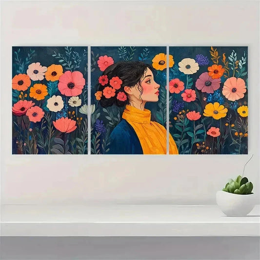 3pcs Woman By Henri Matisse Modern Perfect Wall Art Set Canvas Framed 40x60cm - High Quality Print 100% Australian Made Wall Canvas Ready to Hang