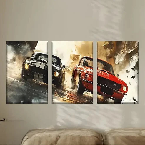 3pcs Need for Speed 2, Artists Wall Art Set Canvas Unframed - High Quality Print 100% Australian Made Wall Canvas