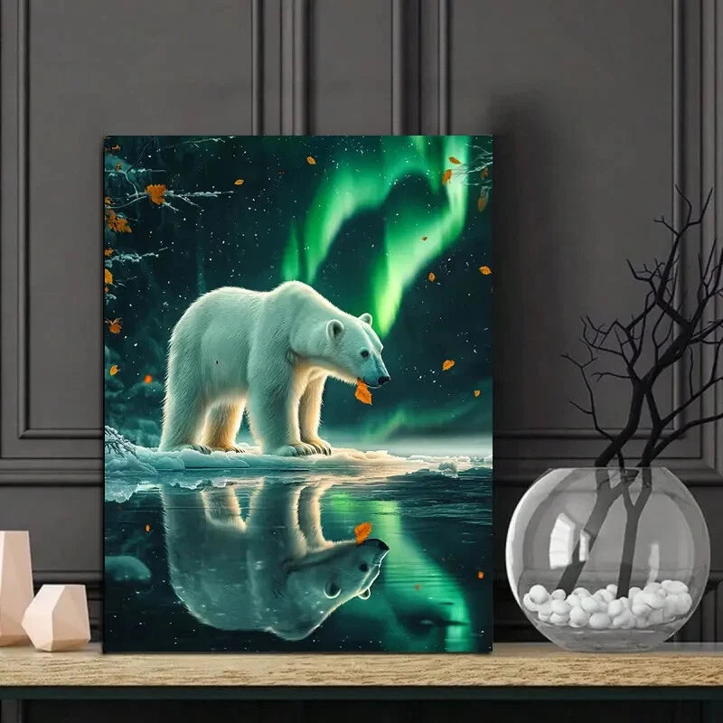 Face of an Adorable Calico Cat Painting  40x60cm Metal Print Ready to Hang