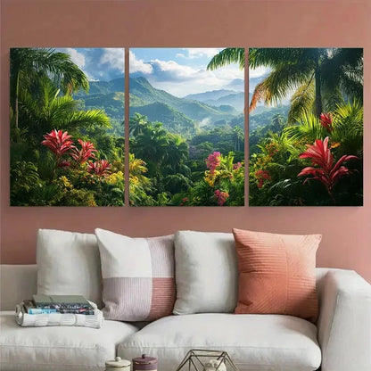 3pcs Botanical Decor North American Perfect  Wall Art Set Canvas Framed 40x60cm - High Quality Print 100% Australian Made Wall Canvas Ready to Hang