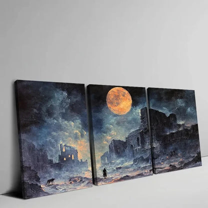 3pcs Design of The Land of The Lost Perfect Wall Art Set Canvas Framed 40x60cm - High Quality Print 100% Australian Made Wall Canvas Ready to Hang