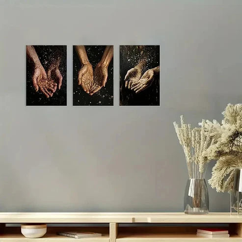 3pcs Kitchen Dorm Corridor Wall Art Canvas Unframed - High Quality Print 100% Australian Made Wall Canvas