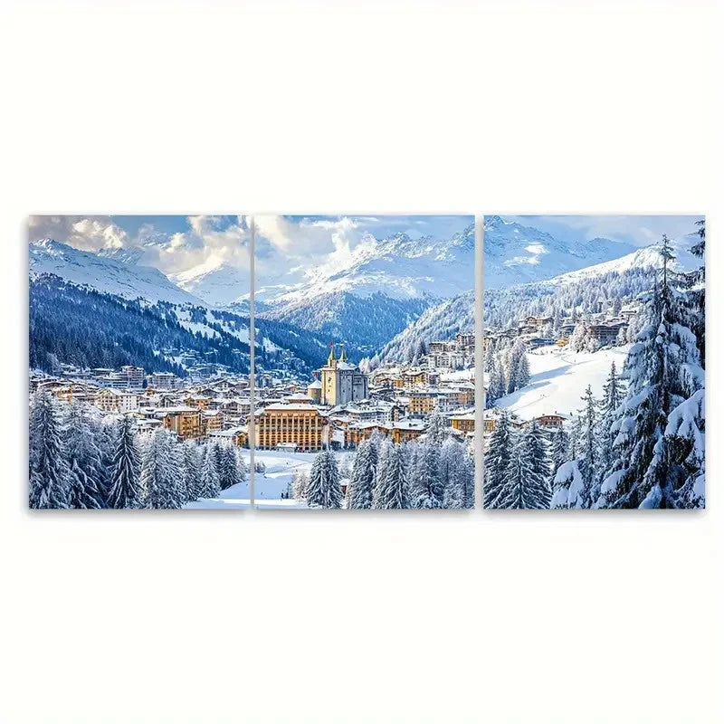 3pcs Collection Switzerland RO Wall Art Set Canvas Framed 40x60cm - High Quality Print 100% Australian Made Wall Canvas Ready to Hang