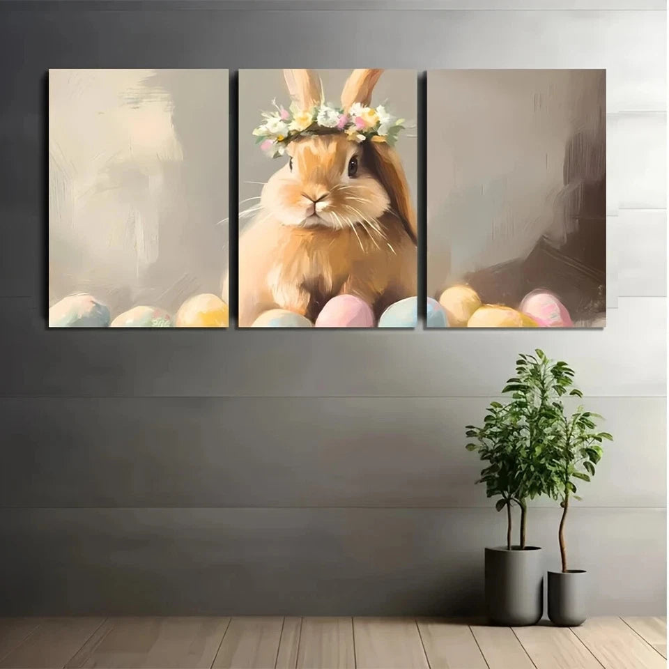 3pcs Poolside Animal Light Blue Water Themed Metal Print Ready to Hang Art