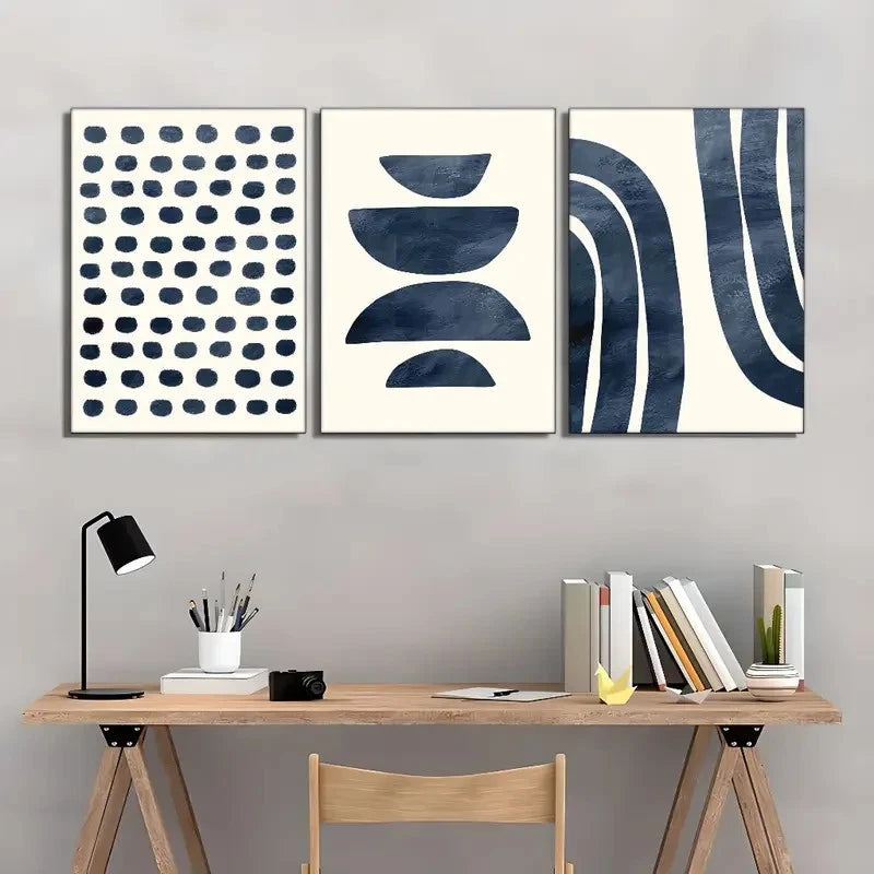 3pcs Hanging Art Festival Painting Metal Print Ready to Hang Art