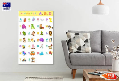 NEW (LAMINATED) Illustration of Animal (61X91CM) Alphabet CHART PICTURE PRINT
