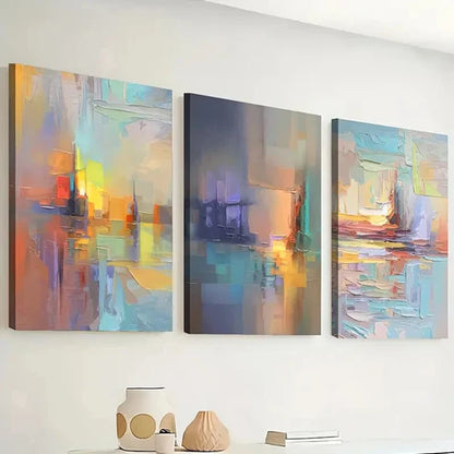 3pcs Modern Fashion Abstract Decoration Perfect Wall Art Canvas Unframed – High Quality Print 100% Australian Made Wall Canvas