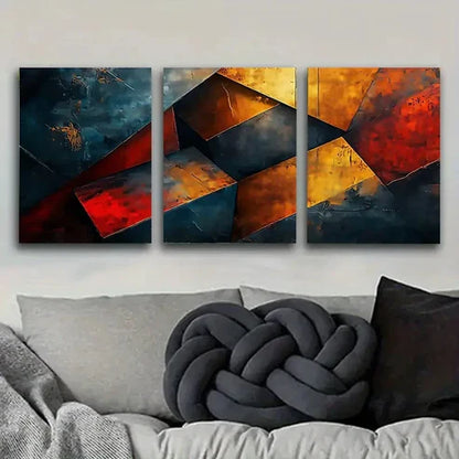 3pcs Large Modern Abstract Wall Art Set Canvas Unframed - High Quality Print 100% Australian Made Wall Canvas