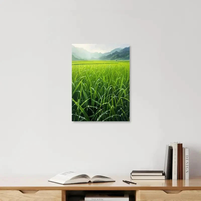 Beautiful Colorful Nature Landscape Painting  40x60cm Metal Print Ready to Hang