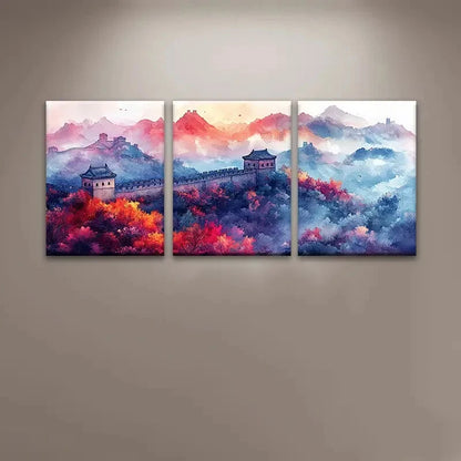 3pcs The Beautiful Views Perfect Great Wall Art Set Canvas Framed 40x60cm - High Quality Print 100% Australian Made Wall Canvas Ready to Hang
