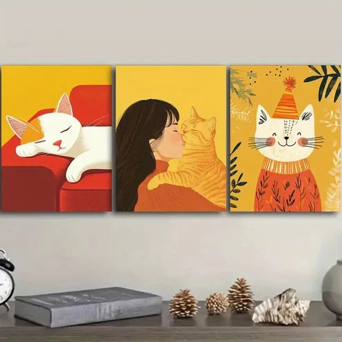 3pcs Perfect for Decorating Your Home Wall Art Set Canvas Unframed - High Quality Print 100% Australian Made Wall Canvas - Bella Home Decor