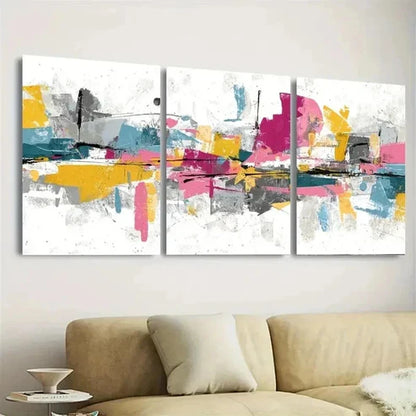3pcs Retro Style Inspired Art Wall Art Set Canvas Unframed - High Quality Print 100% Australian Made Wall Canvas