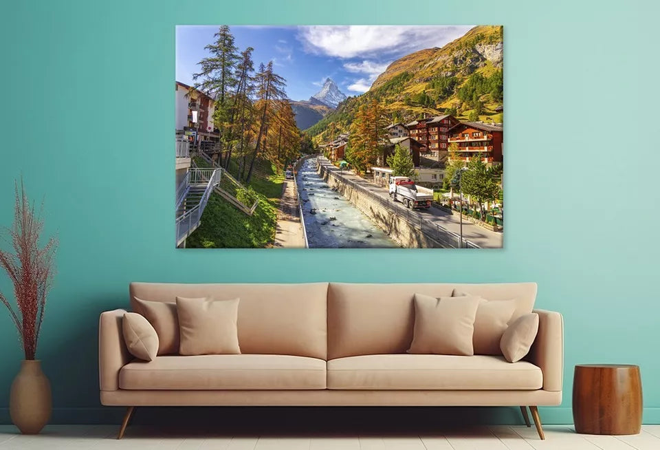 Switzerland On The Matter Vispa Wall Art Decor 100% Australian Made