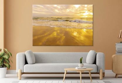Sandy Shores Of Lydgate Beach Wall Art Decor 100% Australian Made