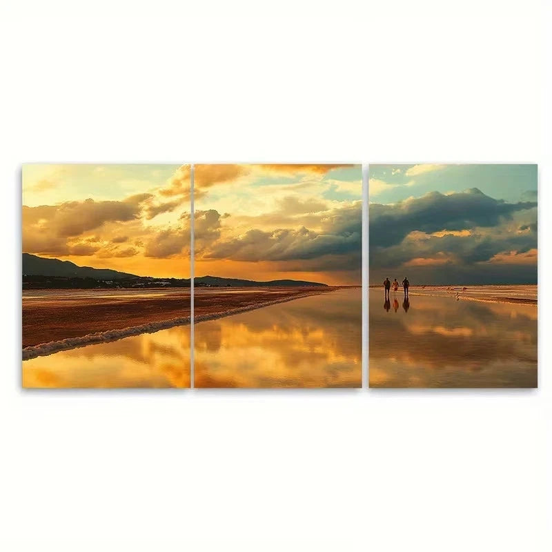 3pcs Turneresque atmosphere the Balearic Island Wall Art Set Canvas Framed 60x90cm - High Quality Print 100% Australian Made Wall Canvas Ready to Hang