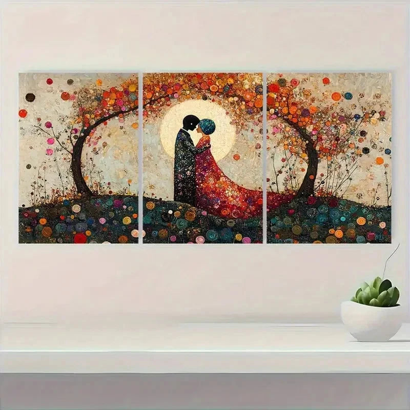 3pcs Romantic Scene Art I Wall Art Set Canvas Framed 40x60cm - High Quality Print 100% Australian Made Wall Canvas Ready to Hang